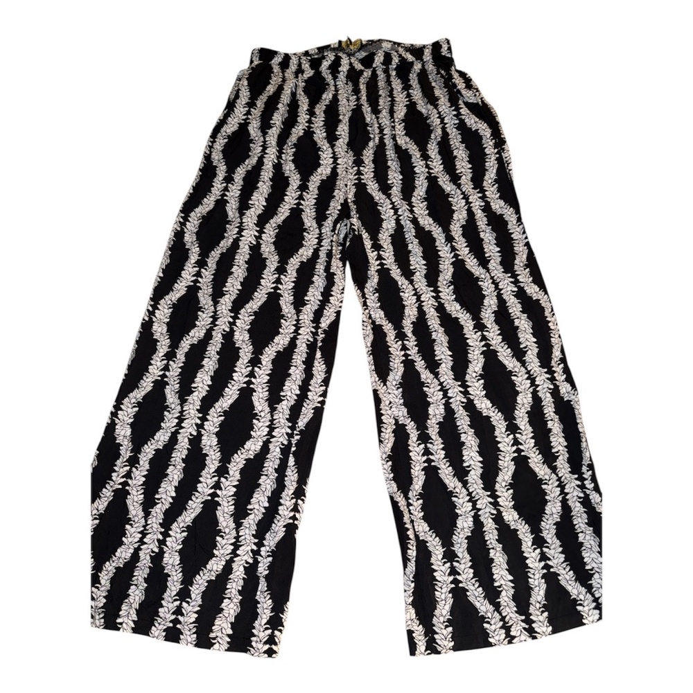 Lexbreezy Hawaii Lei Pants Wide Leg 3XL